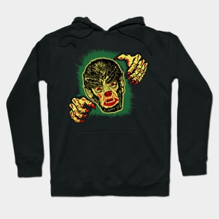 Vintage wolfman/werewolf halloween art Hoodie